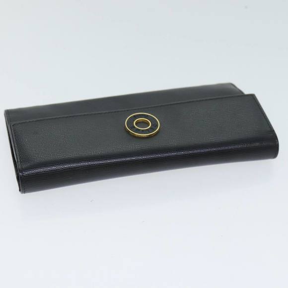 CELINE Long Wallet Leather Black Auth 81009 - Picture 5 of 16